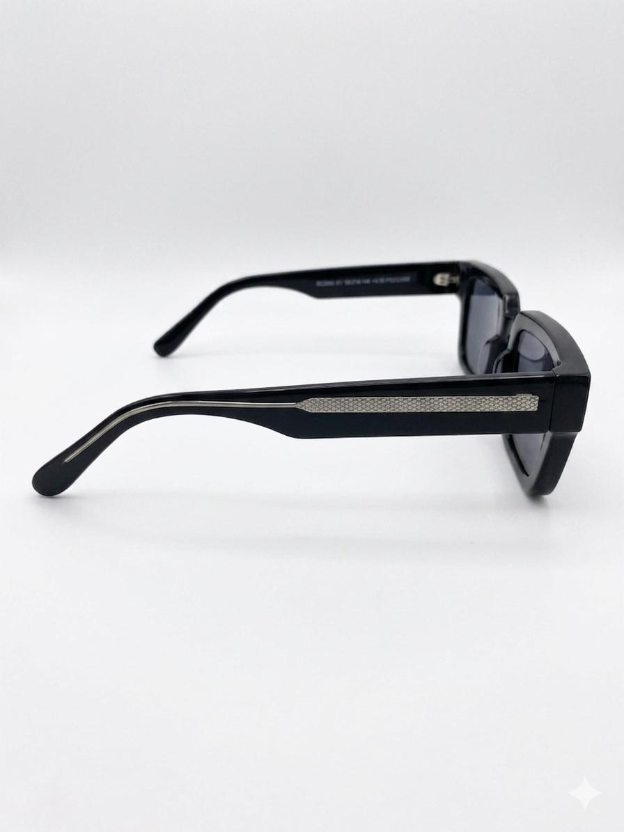 Gafas de lectura rectangulares con filtro de luz azul - Elegancia clásica con detalles metálicos