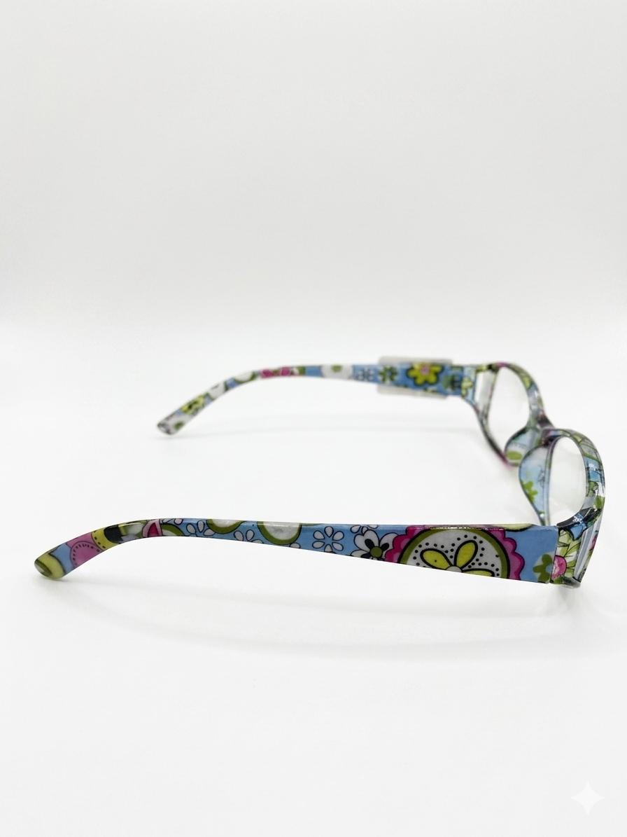 Gafas de lectura con diseño floral multicolor