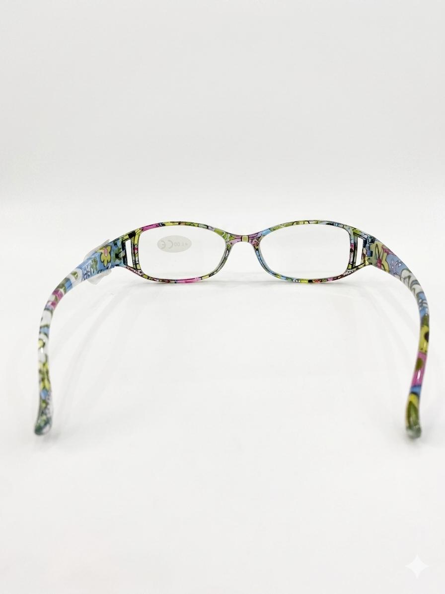 Gafas de lectura con diseño floral multicolor