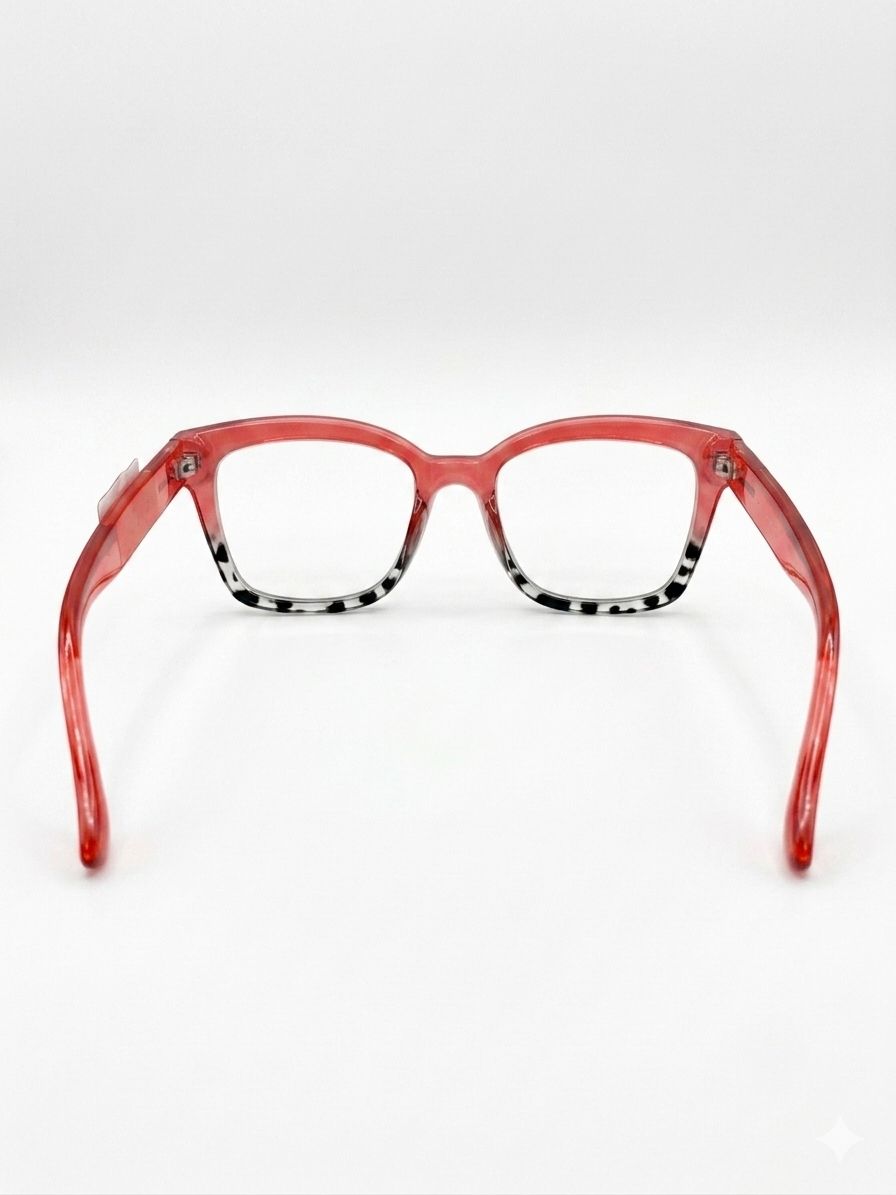Gafas Ópticas Elegantes - Estilo Degradado con Detalles en Animal Print