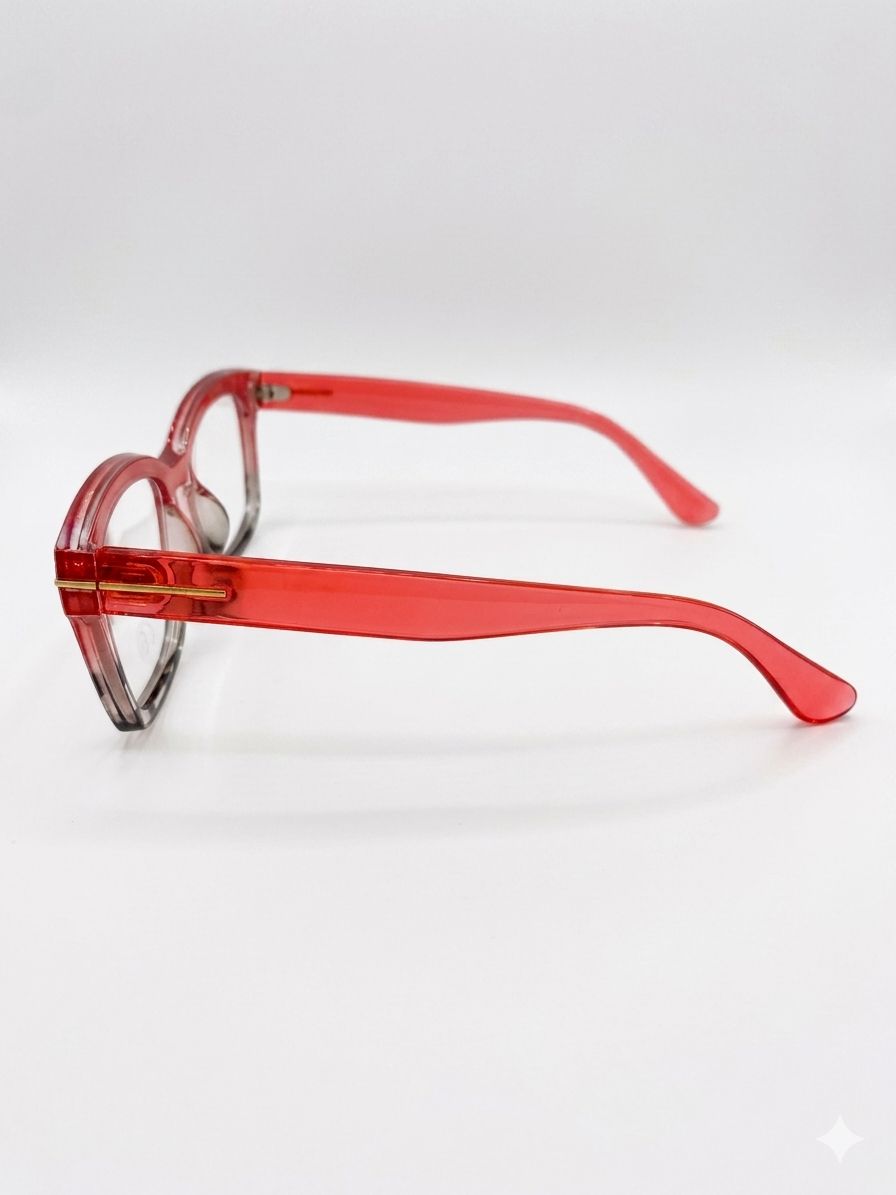 Gafas Ópticas Elegantes - Estilo Degradado con Detalles en Animal Print