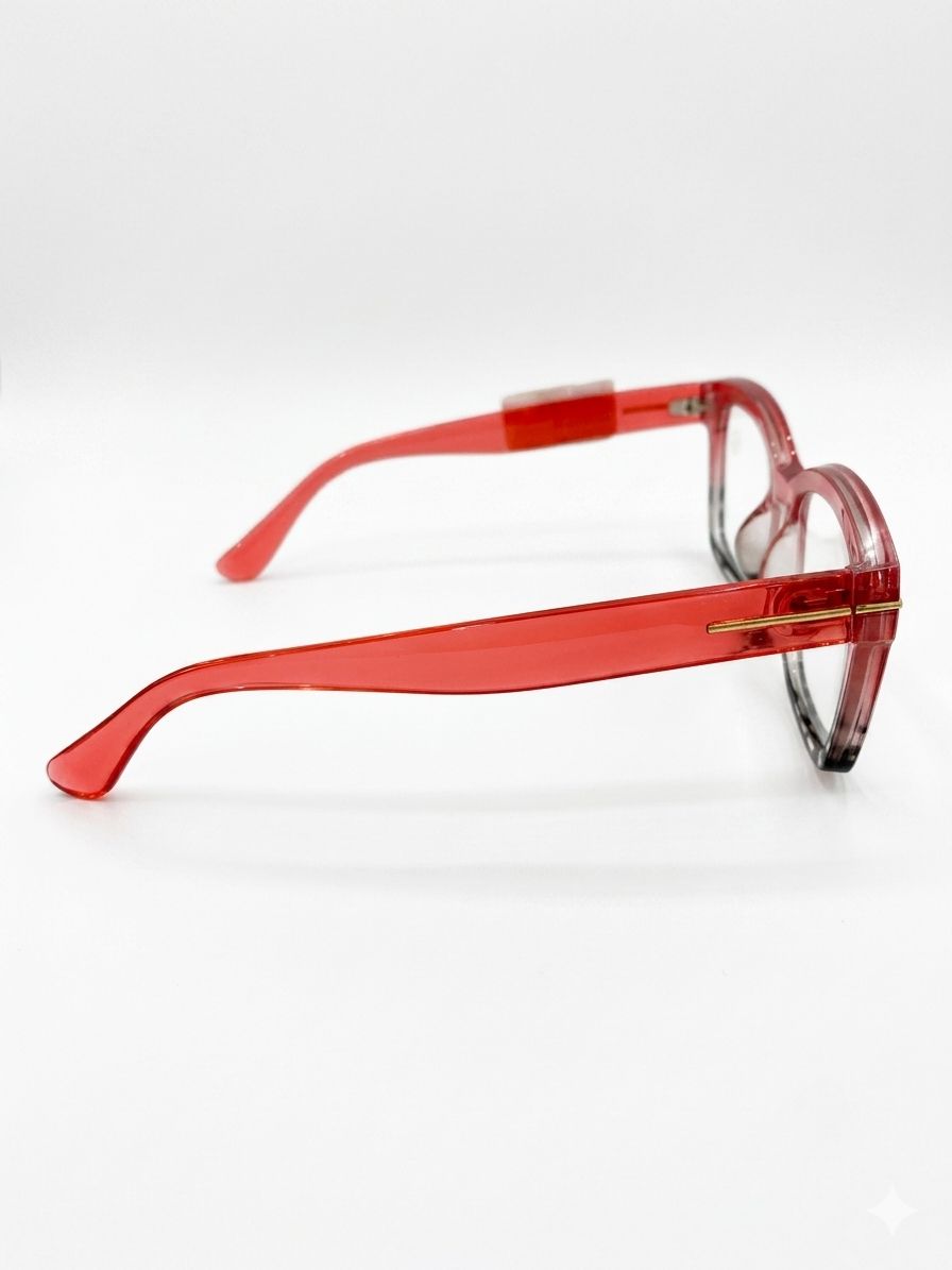 Gafas Ópticas Elegantes - Estilo Degradado con Detalles en Animal Print