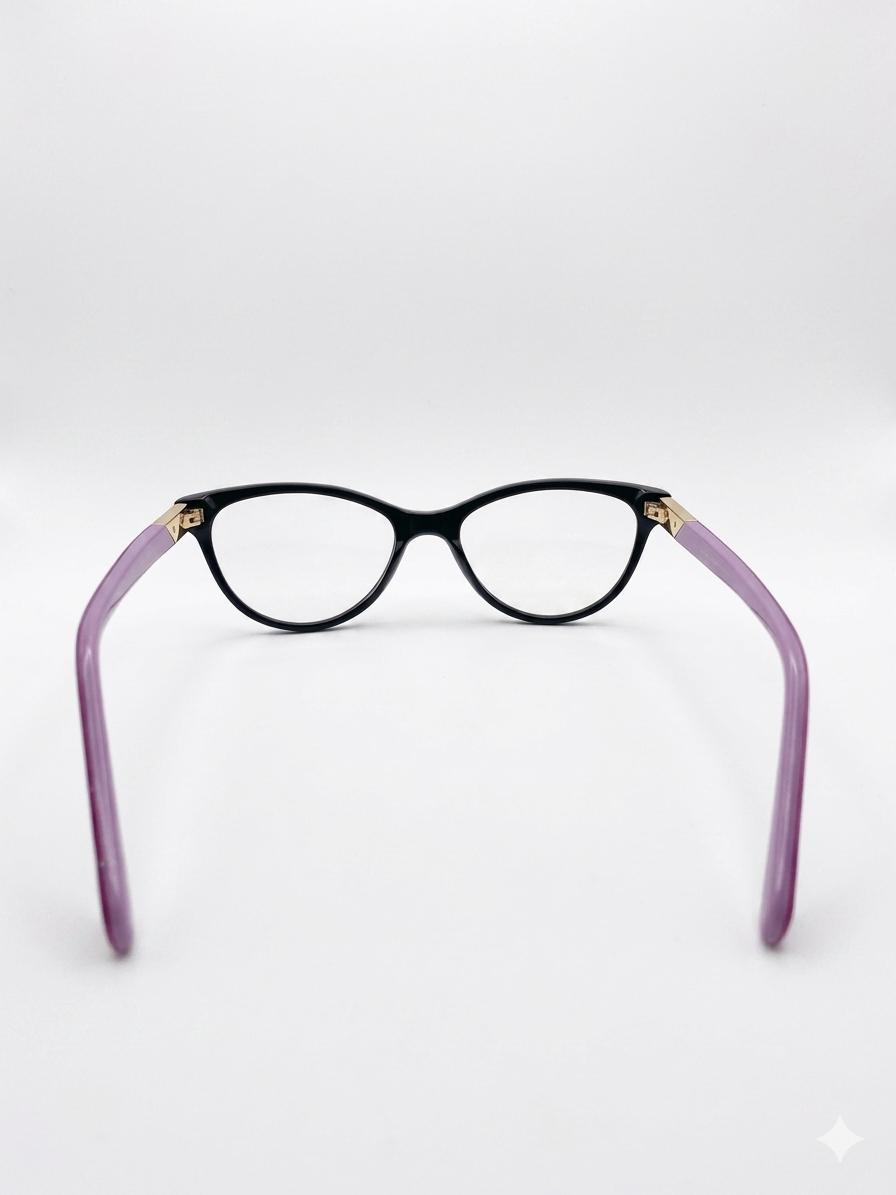 Lentes Elizabeth Arden Petites - Diseño Bicolor (Negro, Turquesa y Morado