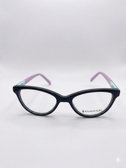 Lentes Elizabeth Arden Petites - Diseño Bicolor (Negro, Turquesa y Morado