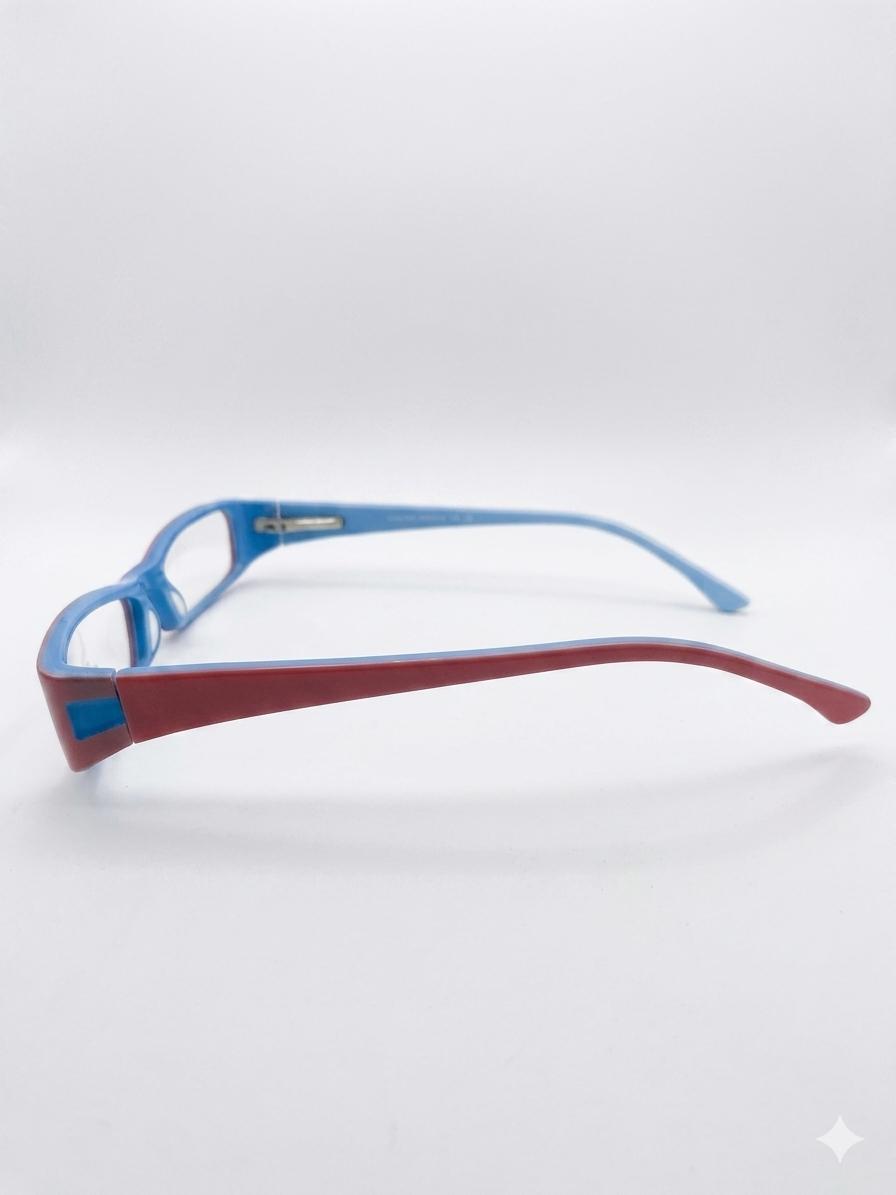 Gafas infantiles Mimito Kids Eyewear bicolor (azul y rojo).