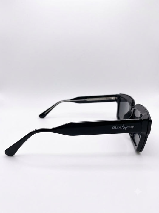 Gafas de Sol Otto Capuzzo - Marco Grueso Negro Rectangular (Modelo 8730)