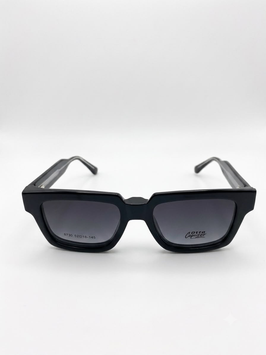 Gafas de Sol Otto Capuzzo - Marco Grueso Negro Rectangular (Modelo 8730)