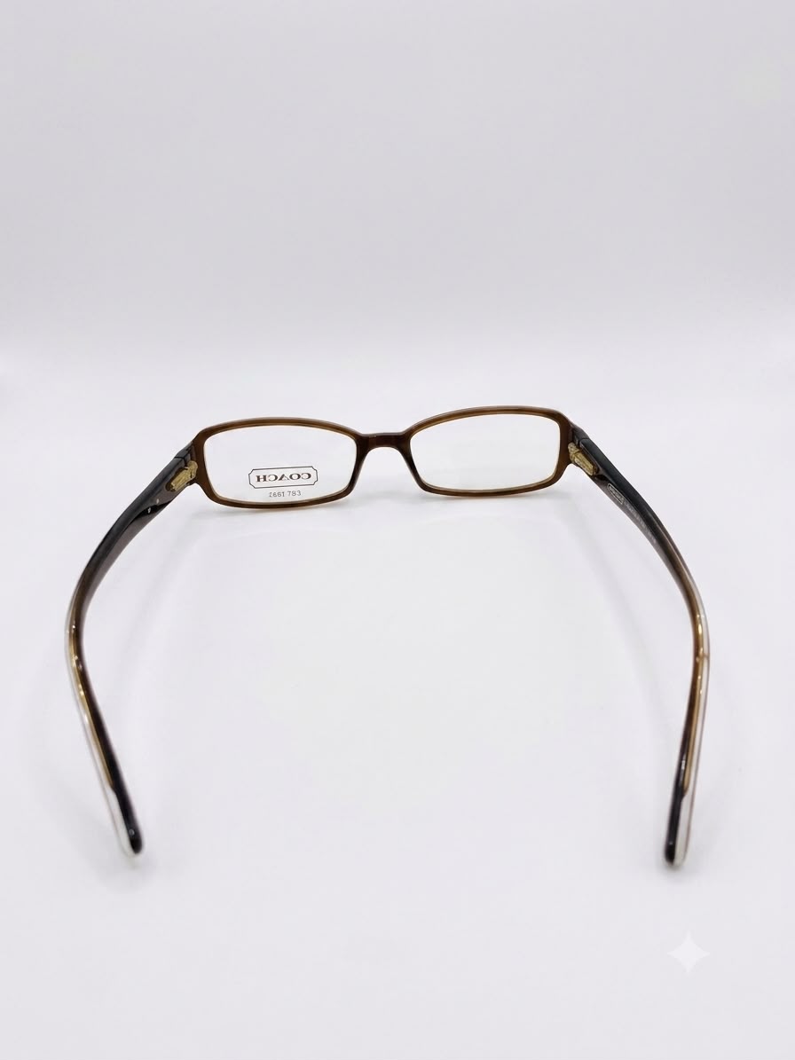 Montura de Lentes Coach Rectangular Color Marrón