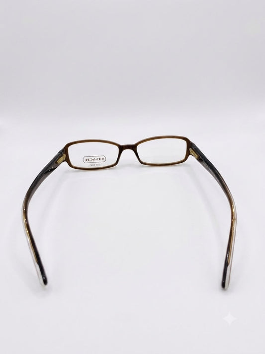Montura de Lentes Coach Rectangular Color Marrón