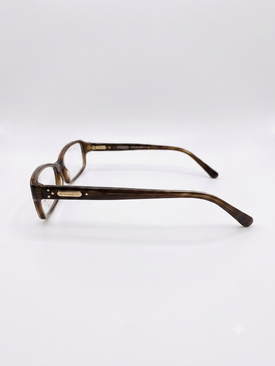 Montura de Lentes Coach Rectangular Color Marrón