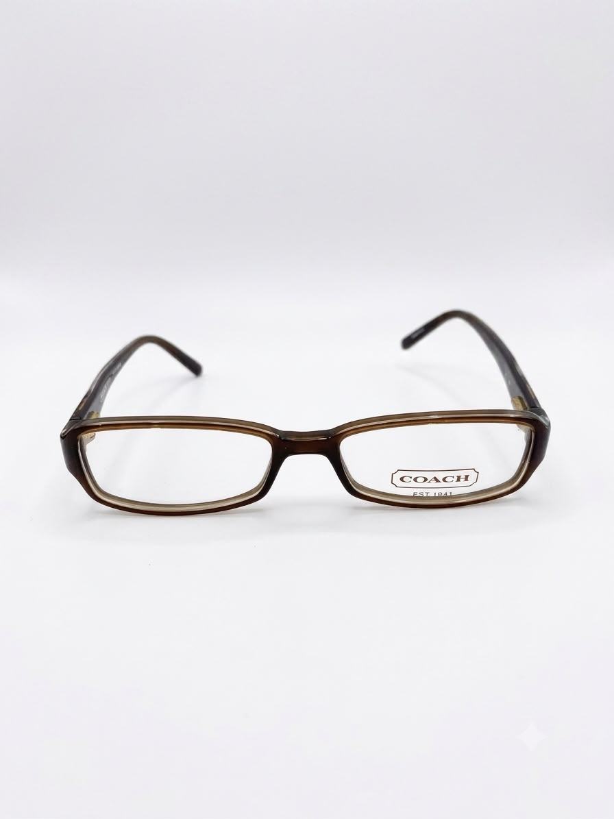 Montura de Lentes Coach Rectangular Color Marrón