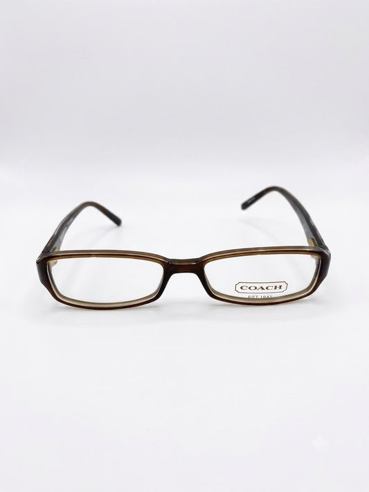 Montura de Lentes Coach Rectangular Color Marrón