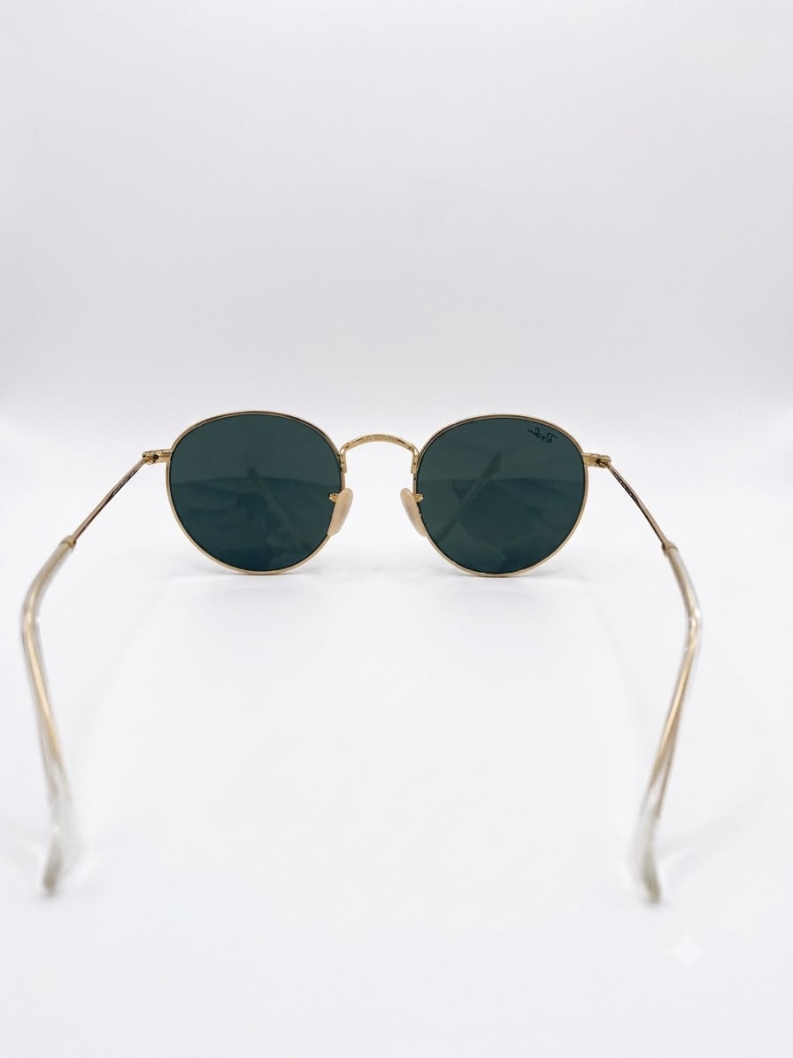 Lentes de Sol Ray-Ban Estilo "Round Metal" - Montura Dorada (Clásicos y Espejados)