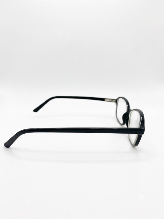 Montura Clásica de Lentes Rectangulares - Color Negro