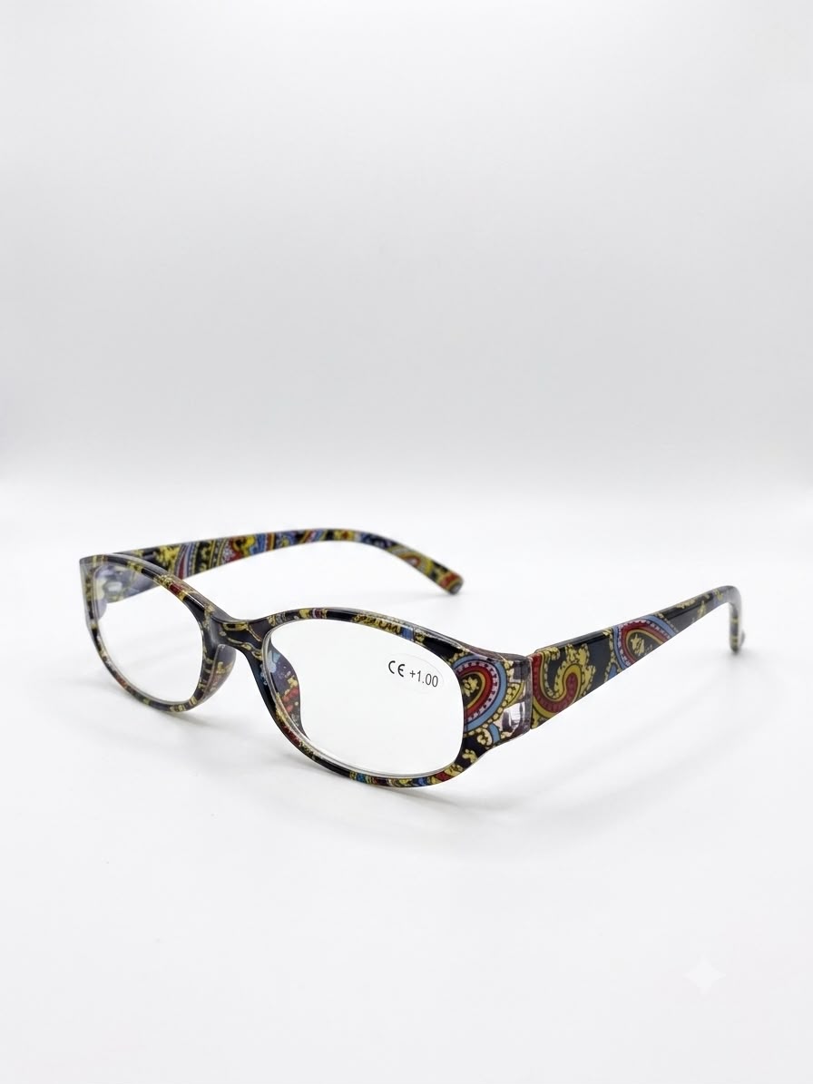 Lentes de Lectura Estilo Bohemio con Estampado Vintage