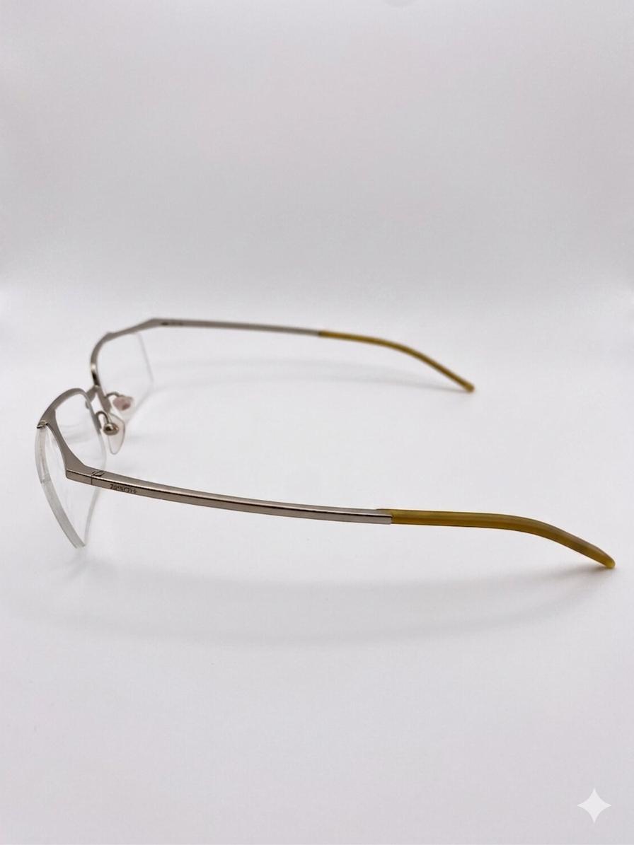 Gafas de Metal sin Montura Estilo Profesional con Patillas de Color