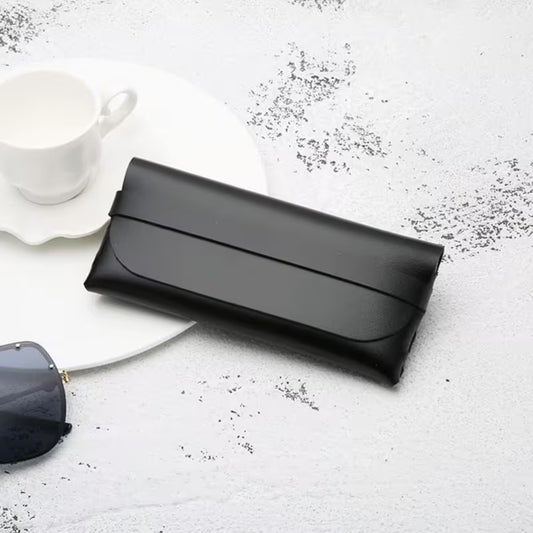 Estuche Portátil de Piel PU para Lentes